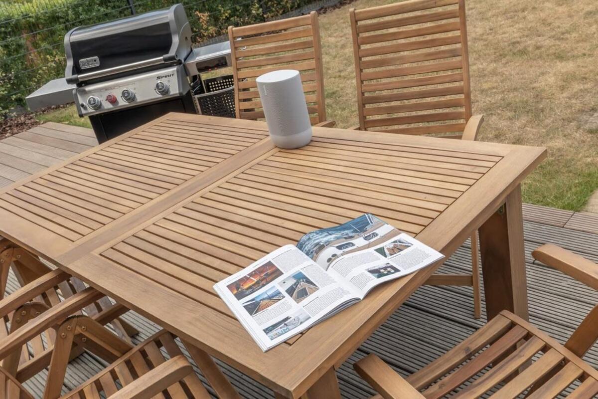 Luxus Meerblick Strand & Sauna & Garten & Heimkino Glowe Ngoại thất bức ảnh