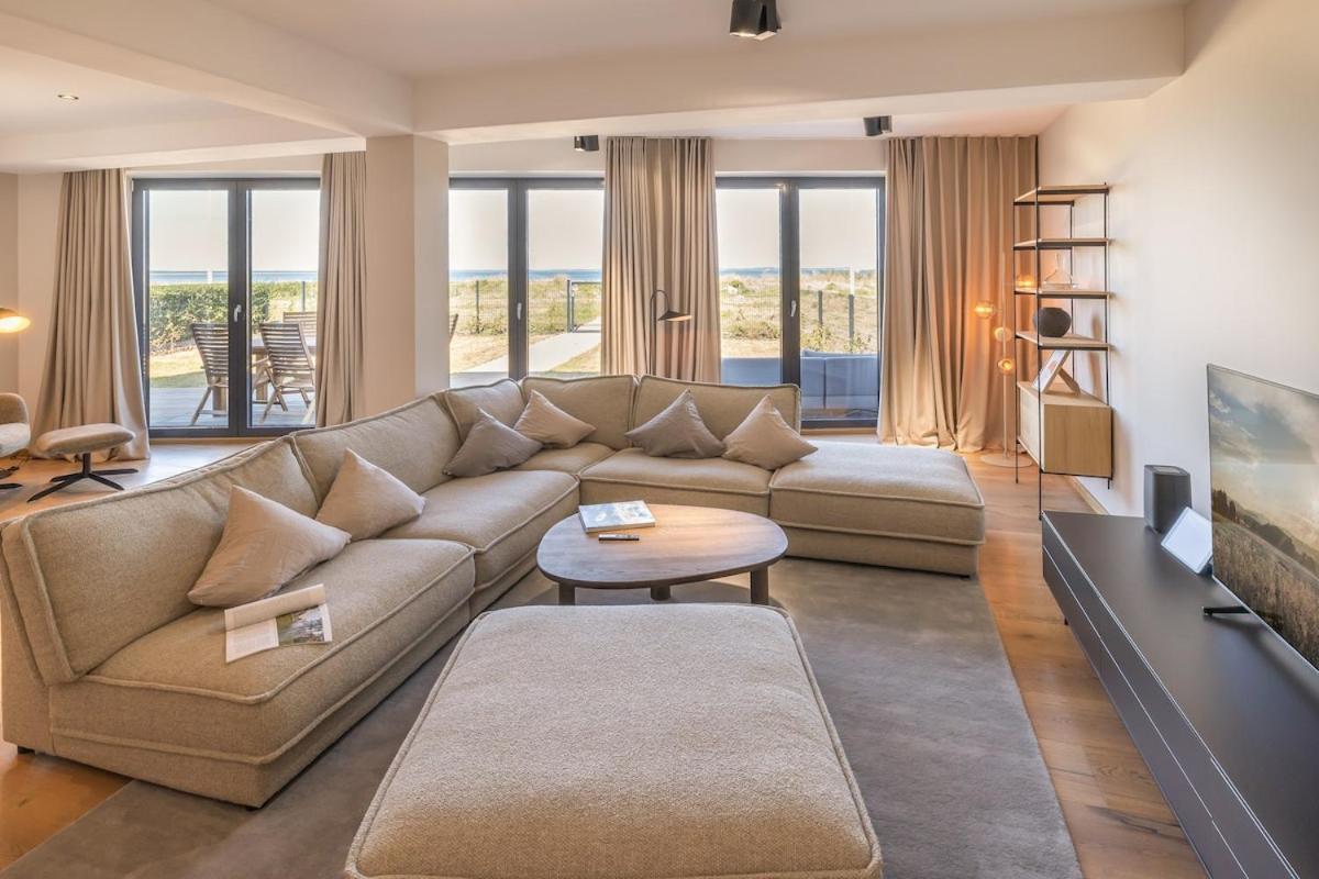 Luxus Meerblick Strand & Sauna & Garten & Heimkino Glowe Ngoại thất bức ảnh